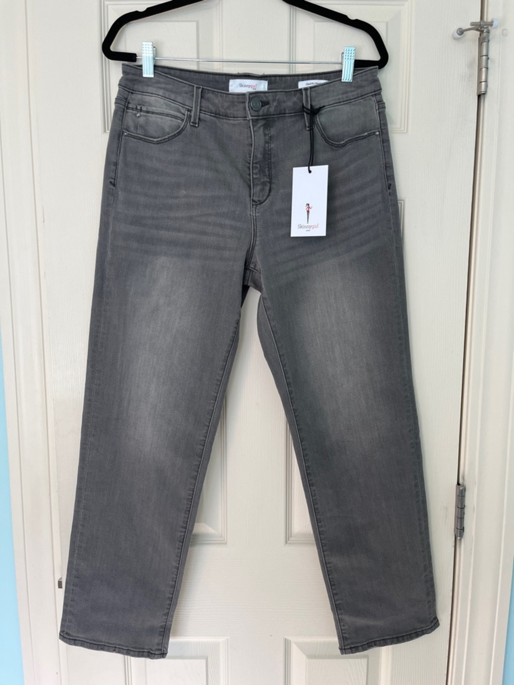 Skinnygirl Jeans Celeste Straight Faded Black  NWT!!!! Sz 10